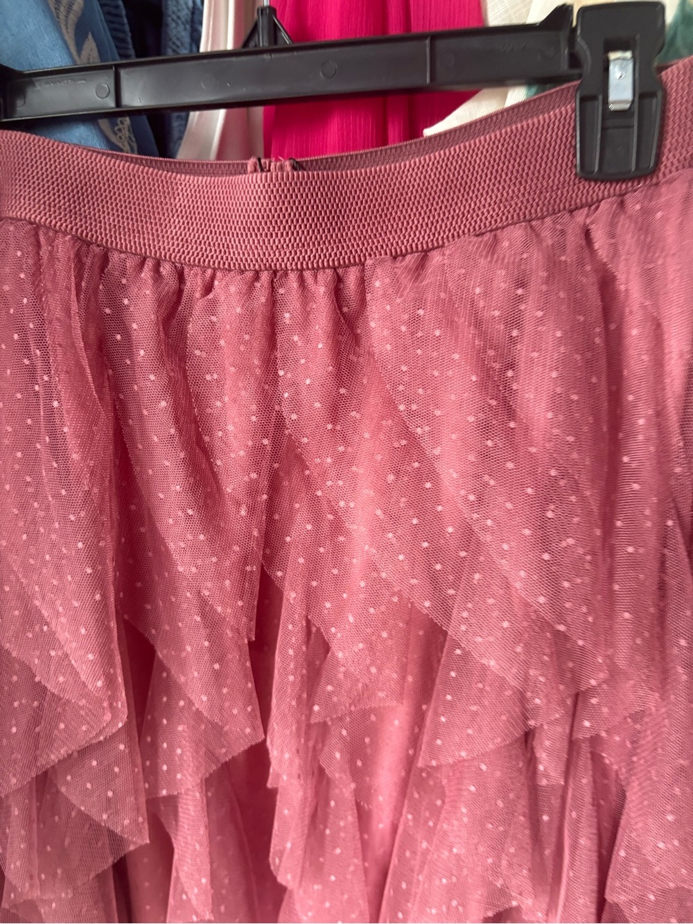 NWT Gigio Women’s Layered Tulle Skirt with Dot Texture. Available in XL, 1X, 2X. - Picture 4 of 5